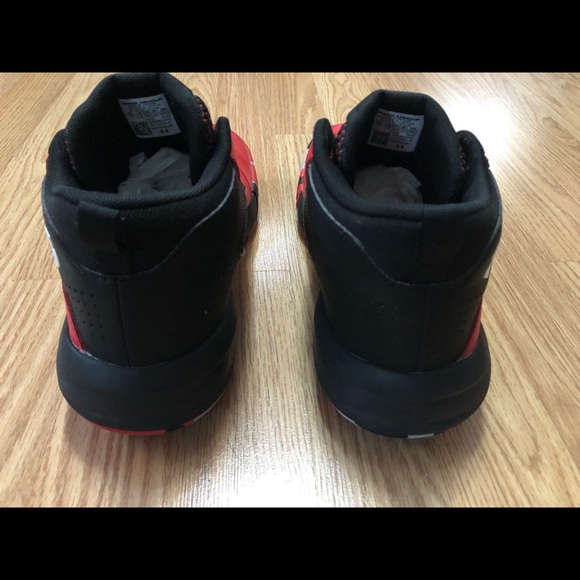 Under Armour Kids Red and Black Sneakers - Picture 6 of 7